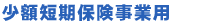 少額短期保険事業用